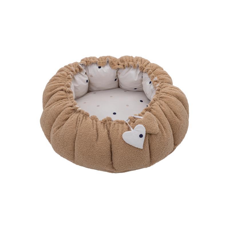 FREEON BUBA Gnijezdo za novorođenče okruglo bež/tačkice