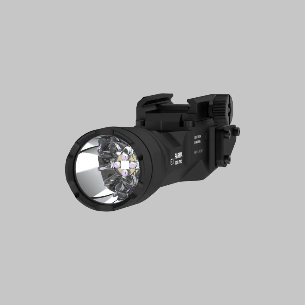 Armytek Profesionalno montirana lampa Parma C2 IR Pro, Bijelo svijetlo, Crna