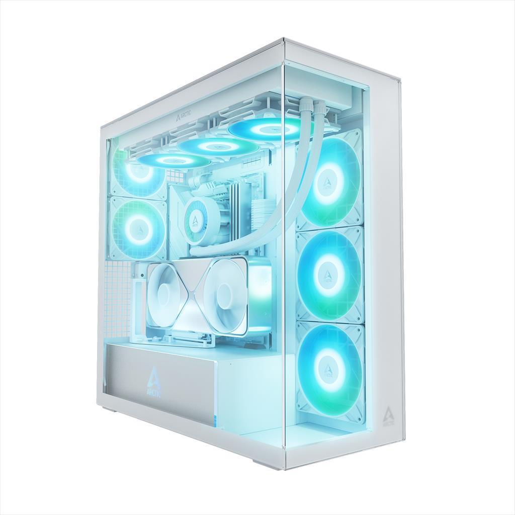 ARCTIC kućište XTENDER VG Mirror Bijelo E-ATX Vertikalni GPU ARGB kaljeno staklo ACPCC00017A