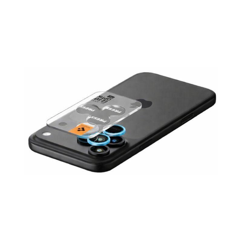 Spigen Zaštitno staklo Positioner za kamere za iPhone 17, Svjetloplavo