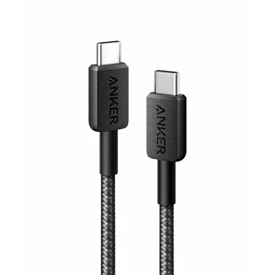 Anker Kabl 322 USB-C na USB-C, 90cm, Pleteni, Crni
