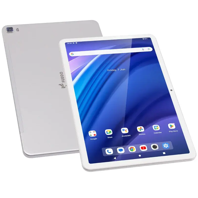 Fuego Tablet FGTB10, 8GB, 256GB, 4G+WiFi, Srebrna boja