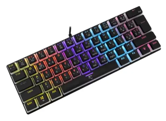 White Shark Tastatura GK-2202 ASHIKO, HR, Red Switch, Crna
