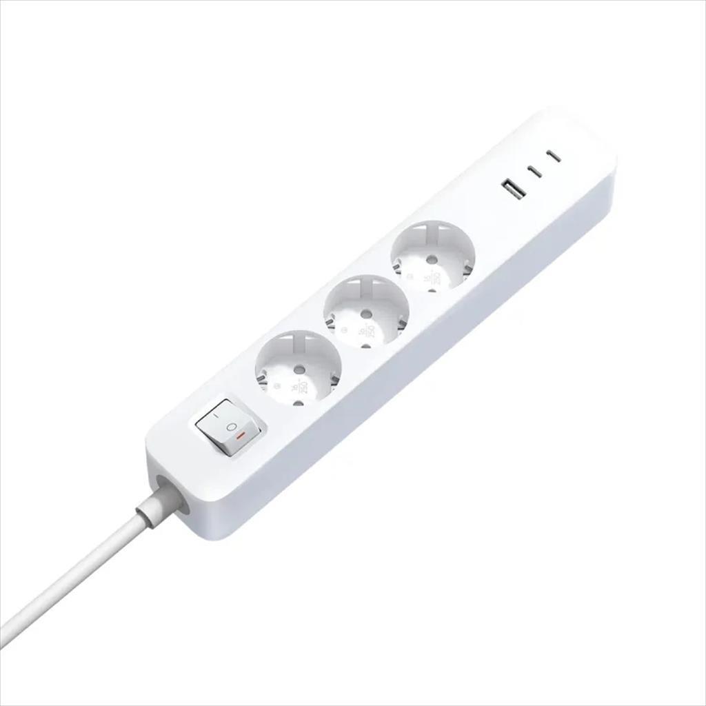 Xiaomi produžni kabel za napajanje 20W 3xShuko USB-A USB-C 1.4m XMCXB01EU