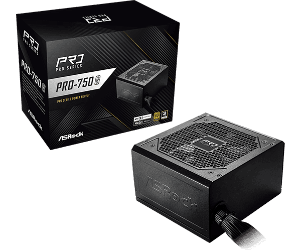 Asrock Napajanje Pro PSU, 750W, 80 Plus Gold