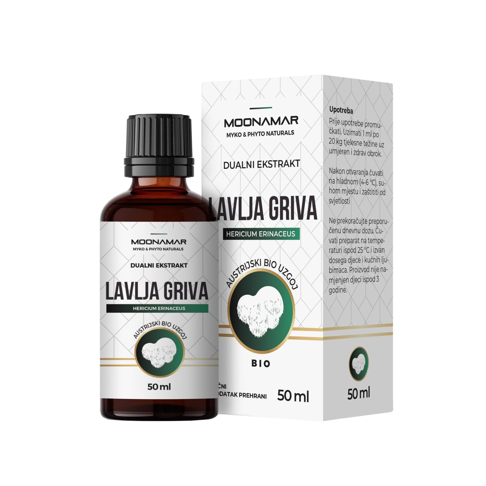 MOONAMAR Lavlja griva BIO ekstrakt Hericium e. 50 ml