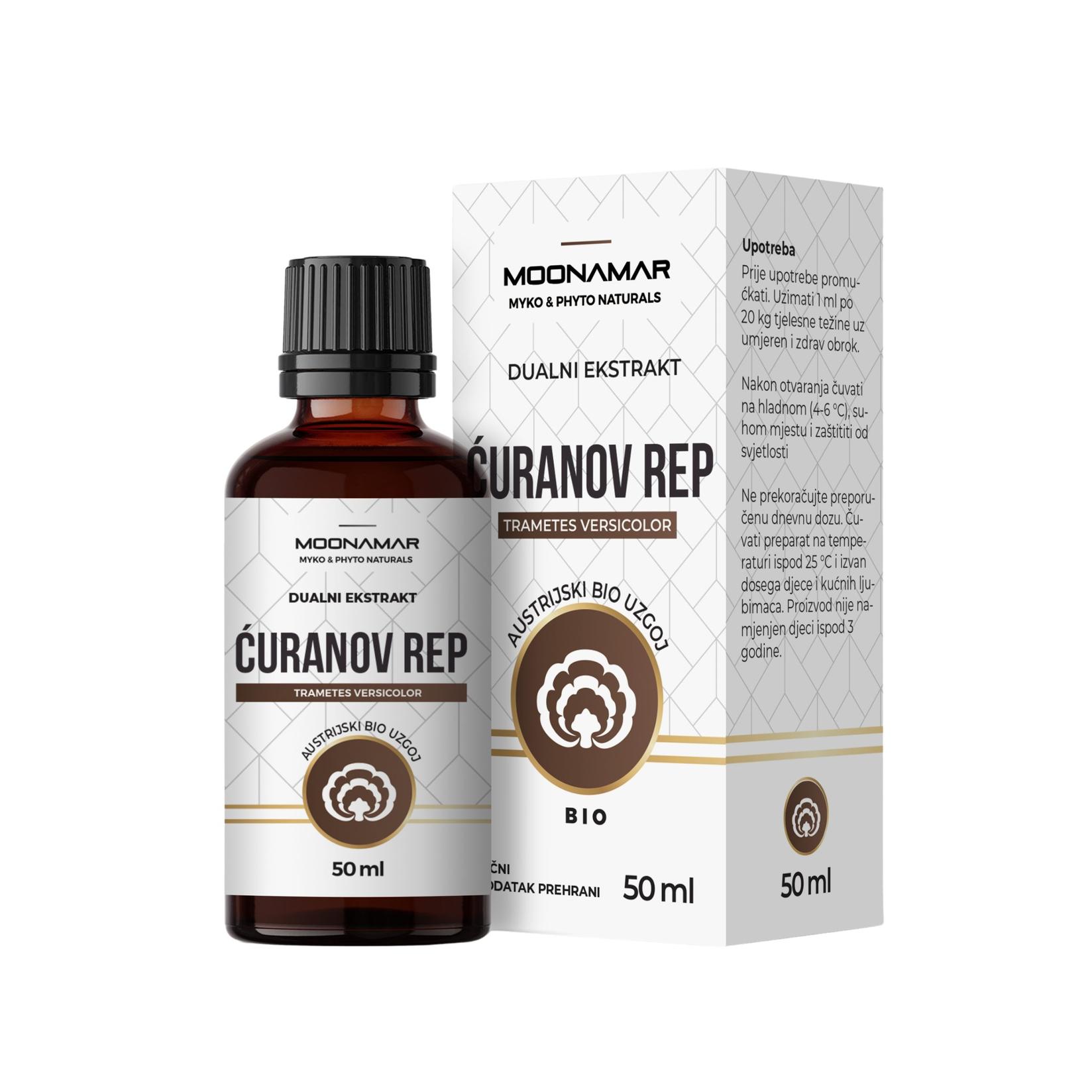 MOONAMAR Ćuranov rep BIO ekstrakt Trametes v. - Puranov rep, 50 ml