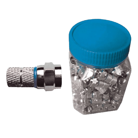 ZODIAC F-Konektor za koaksijalni kabl C/ORING, 4mm, Pakovanje 100 komada