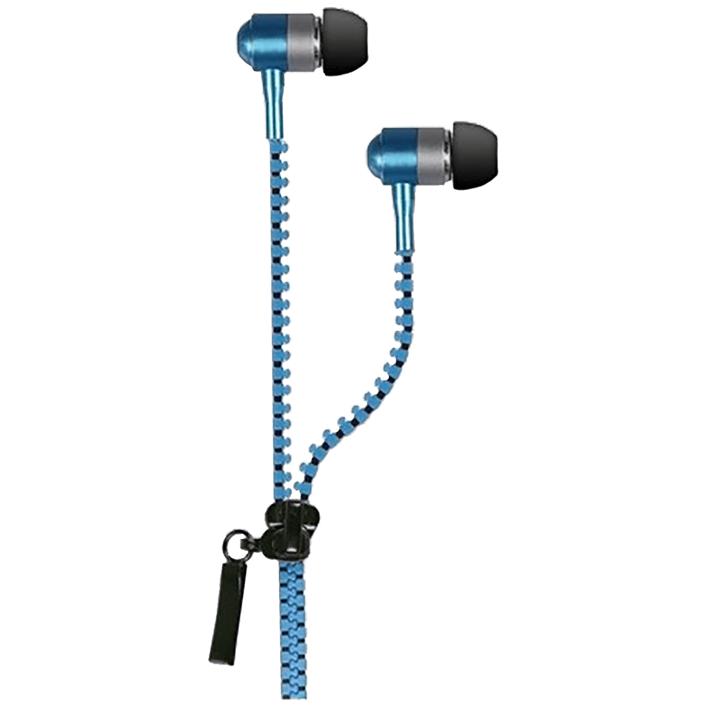 IRRADIO Slušalice stereo sa rajfešlusom JERSEY ZIP B, 3.5 mm, Plave