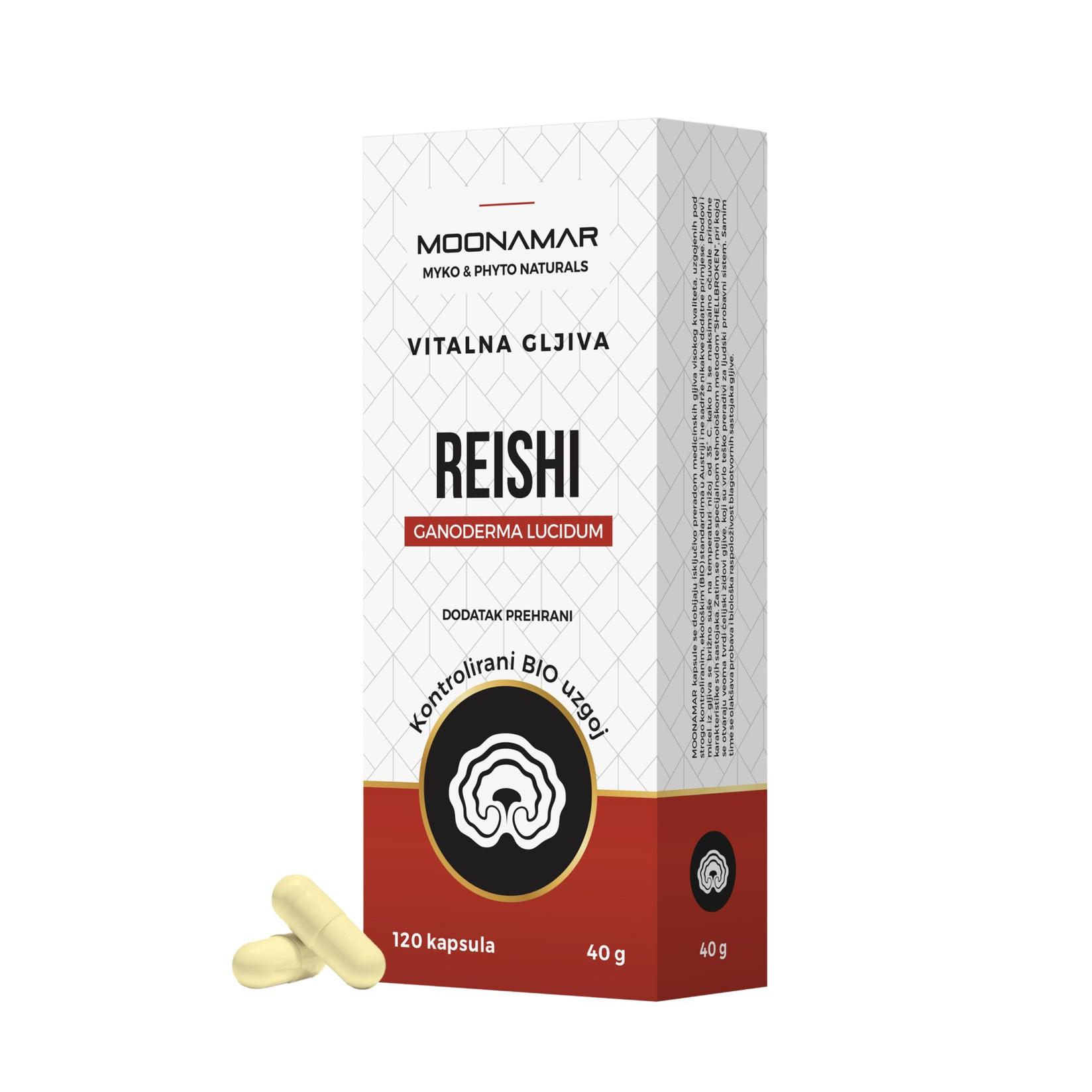 MOONAMAR Reishi kapsule, 120 komada