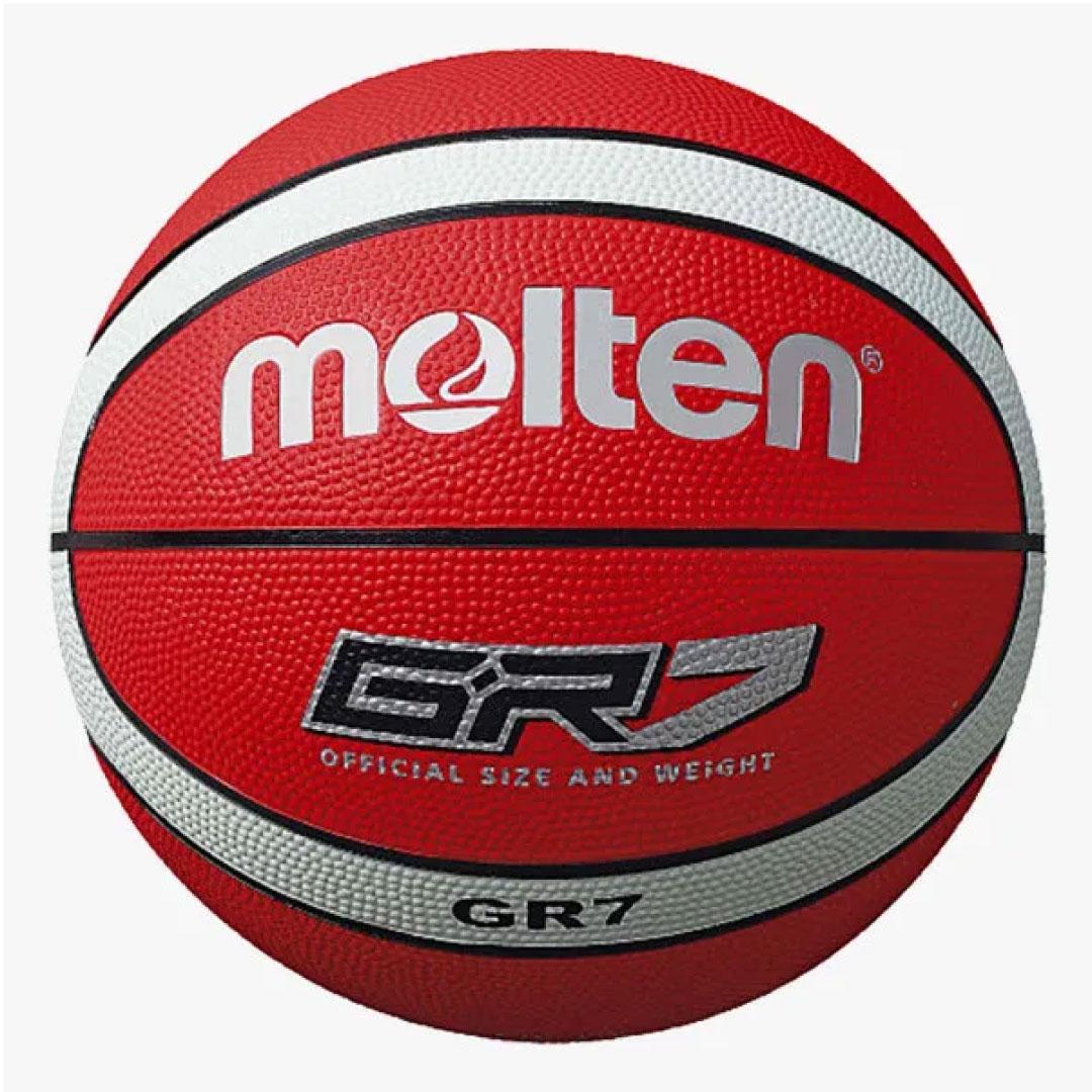 MOLTEN Košarkaška lopta BGR7-RW, Crveno-siva