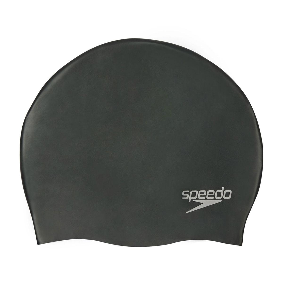 SPEEDO Dječija kapa za plivanje Plain Moulded Silicone Junior, Crna