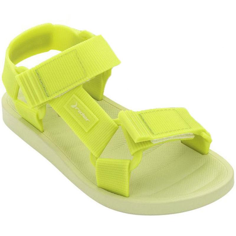 Rider Sandale za djevojčice Papete, Žuto - zelene