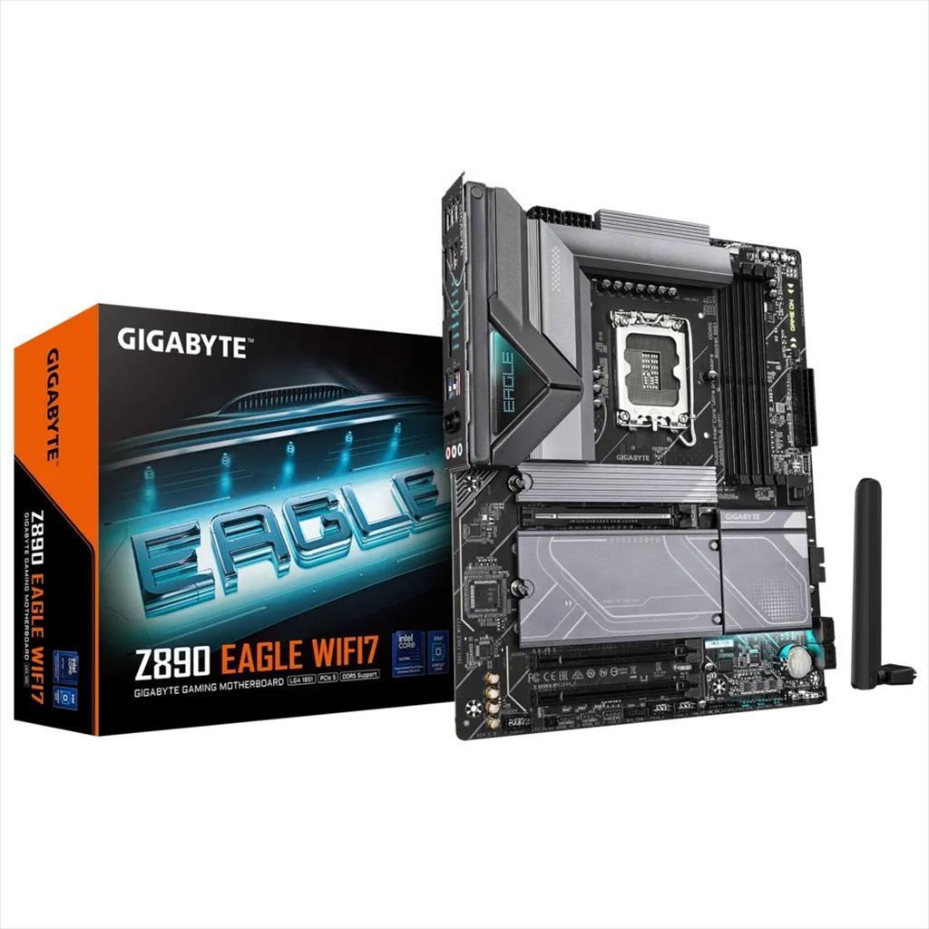 Gigabyte matična ploča 1851 Z890 Eagle Wifi7, 4X DDR5 9200Mhz(Oc), Pciex16 5.0, 2X Pciex16 4.0, 4X M.2, 4X SATAIII, DP, 2.5Gb LAN