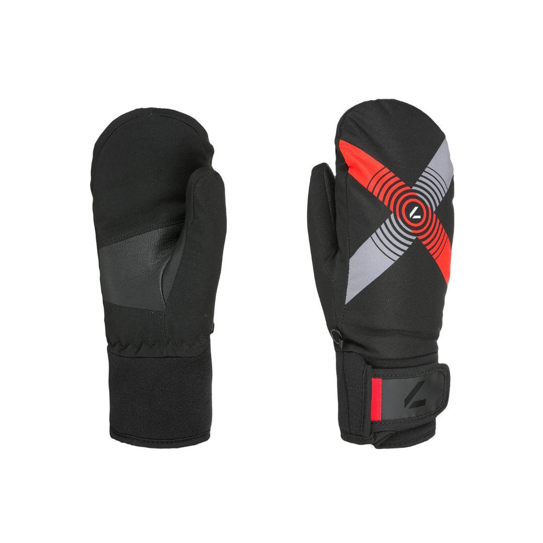 Level Dječije skijaške rukavice Comet Jr, Crno-Narandžaste