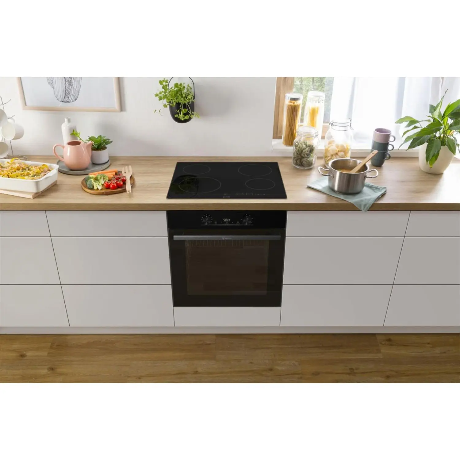 Gorenje Ugradbeni set - rerna + ploča Aqua C, 2.5kW, Crni