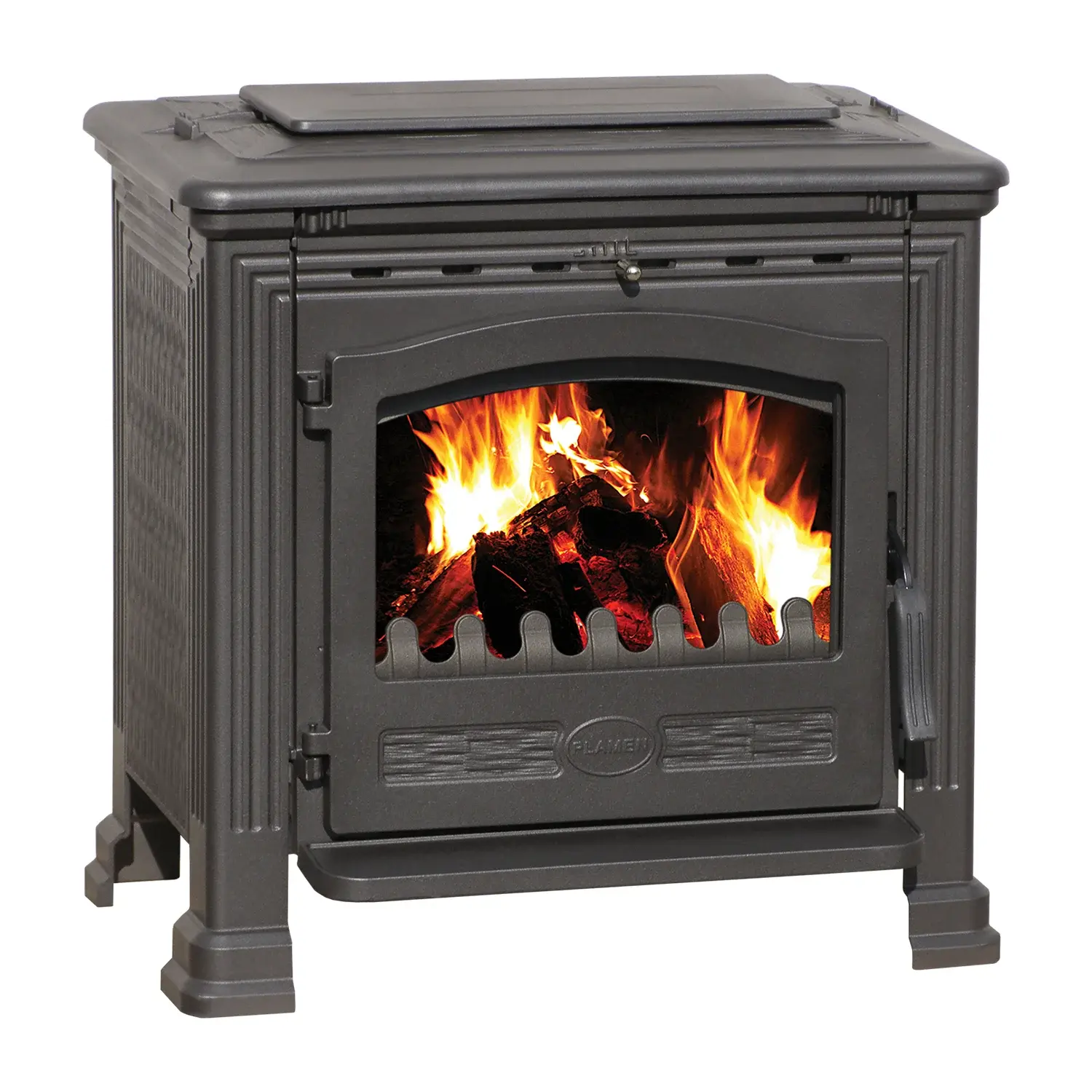 Plamen Kamin Tena, 8 kW, Crni