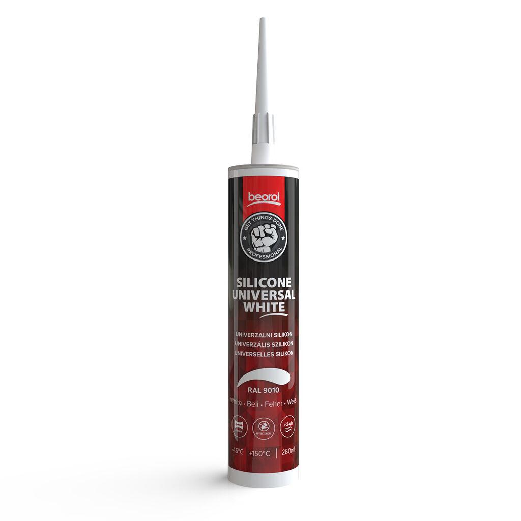 BEOROL Univerzalni acetatni silikon 280ml bijeli