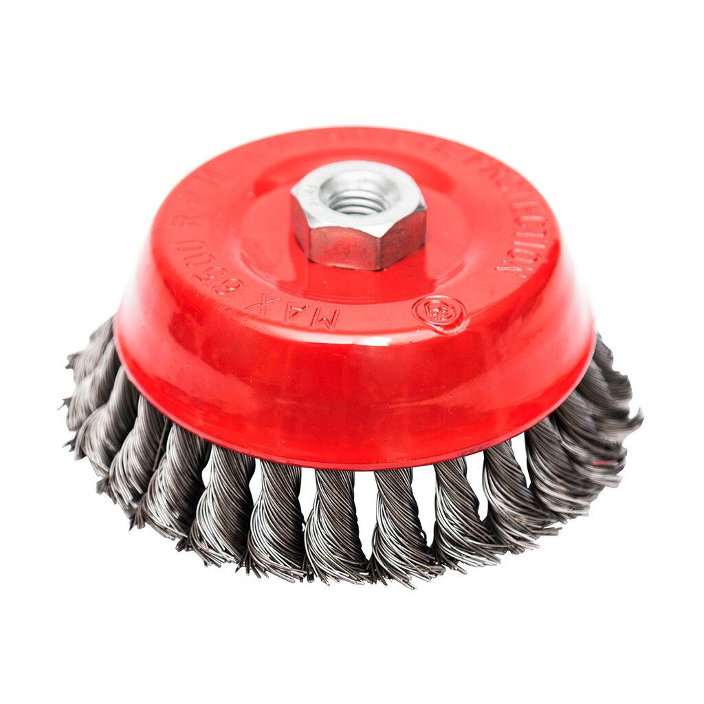 PROCUT Strojna čelična četka za brusilicu tordirani lonac o125mm krom