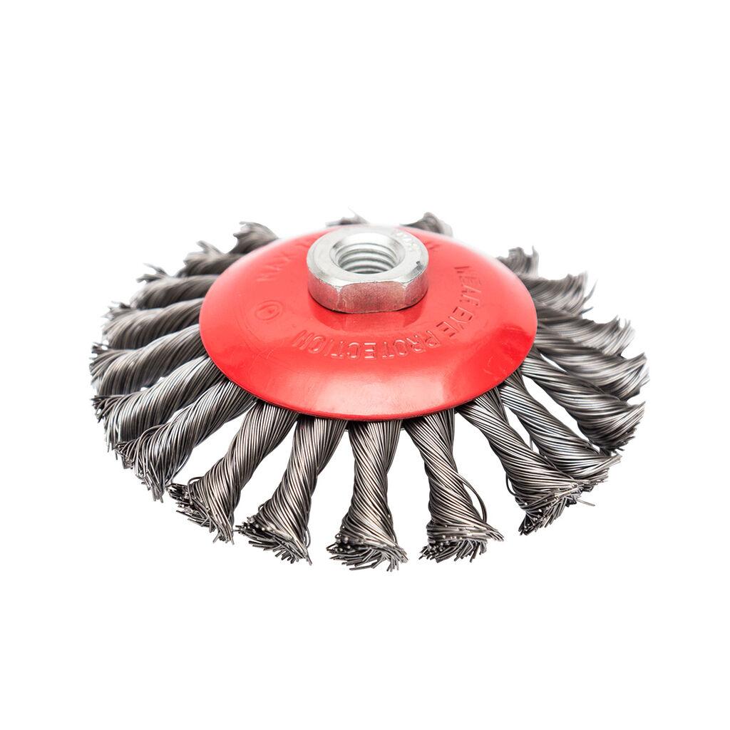PROCUT Strojna čelična četka za brusilicu kružna tordirana o125mm krom