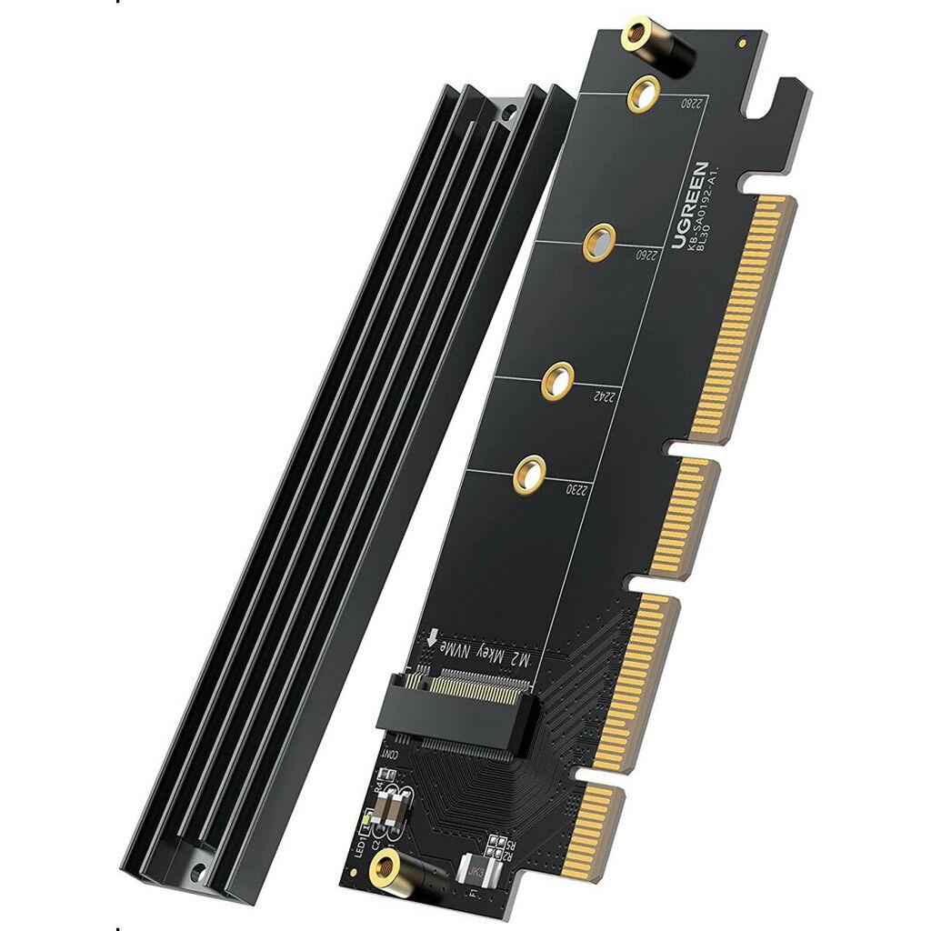 Ugreen Adapter sa hladnjakom, M2 PCIe NVME, 4.0, x16