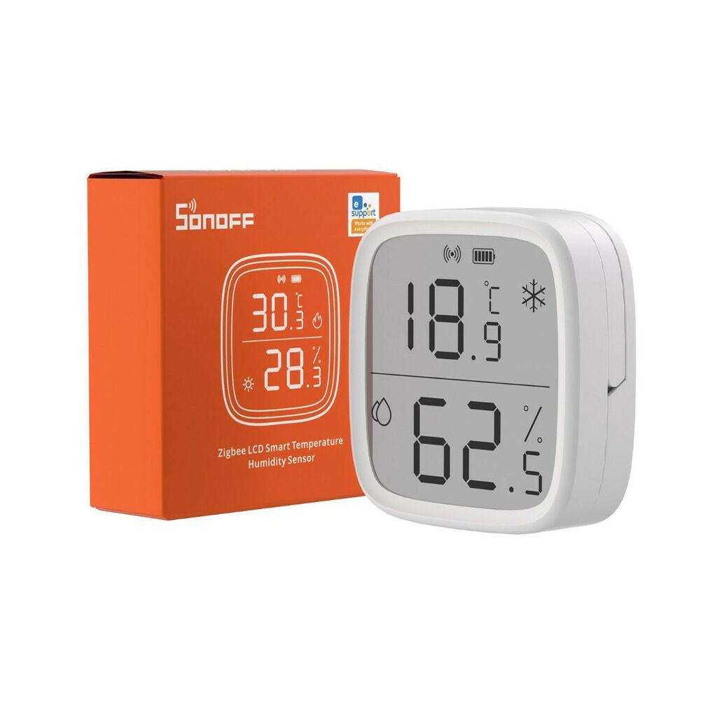 Sonoff LCD pametni senzor temperature i vlažnosti Zigbee SNZB-02D, Bijeli