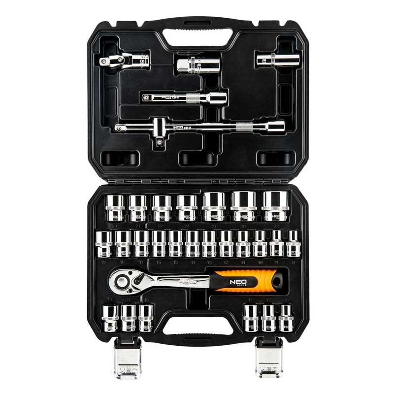 Neo Set nasadnih ključeva 1/2", 32 komada, 08-662