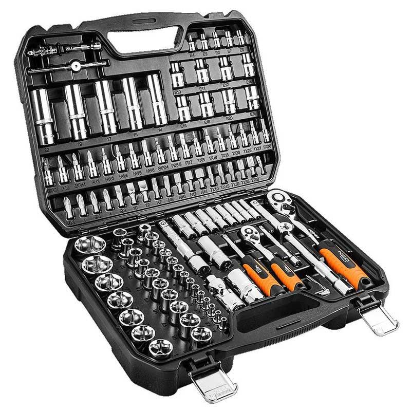 Neo Set nasadnih ključeva 08-666, 1/2", 1/4", 6 i 12-kutni, 110 komada