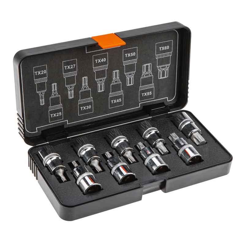 Neo Set nasadnih ključeva torx, 1/2", 9 komada, 08-707