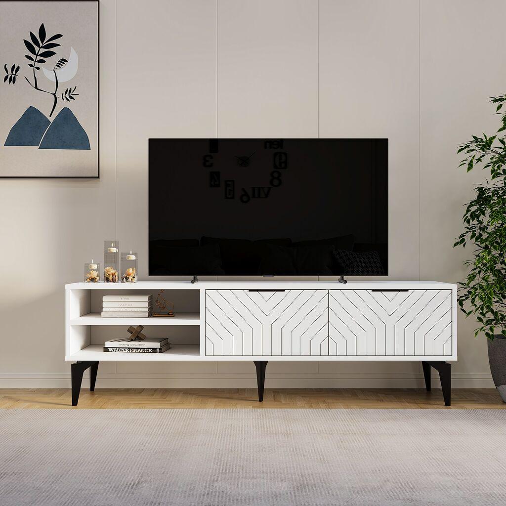 Hanah Home TV komoda Regina, 160x50x29,6 cm, Bijela
