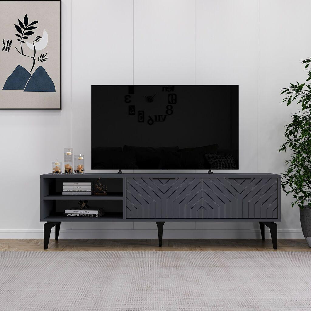 Hanah Kućna TV komoda Regina, 160x50x29,6 cm, Antracit