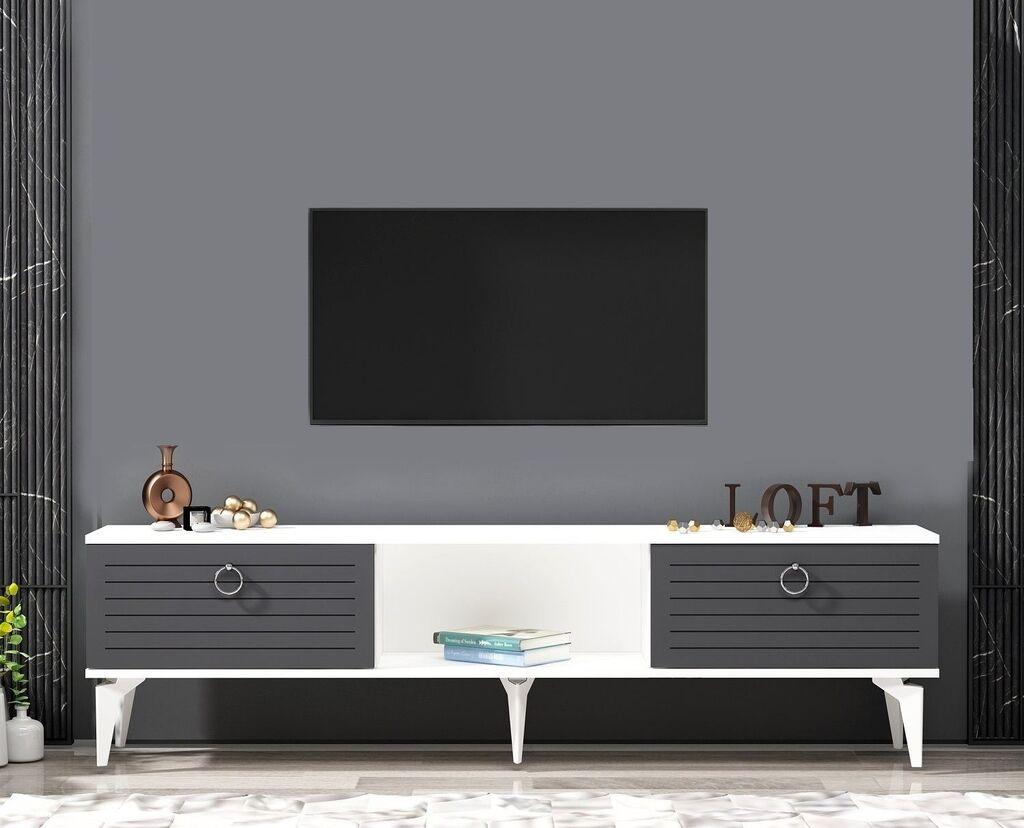 Hanah Home TV komoda Arona, 150x44,6x29,6 cm, Bijelo-Antracit