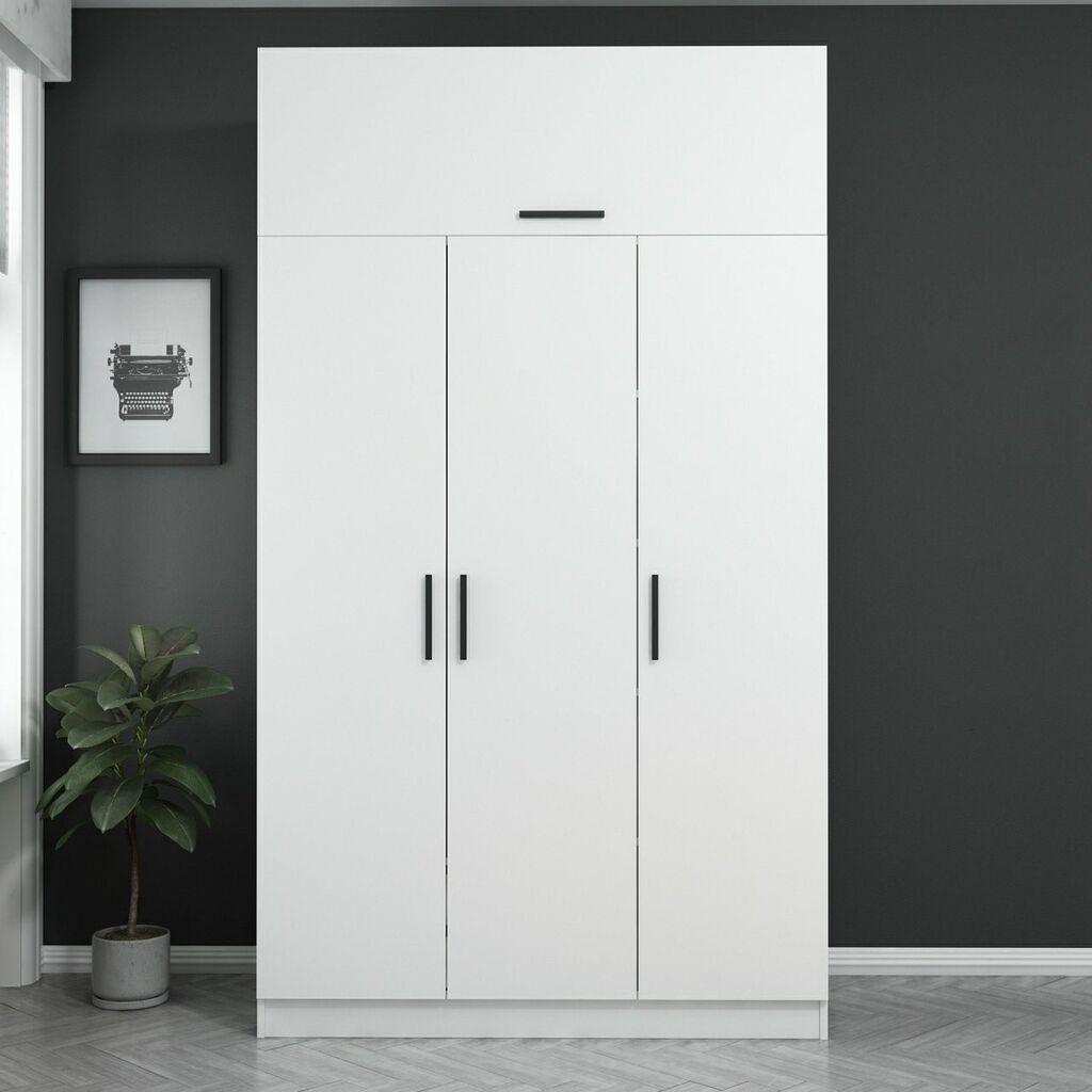 Hanah Home Ormar Kale 255, 135x255x52 cm, Bijeli