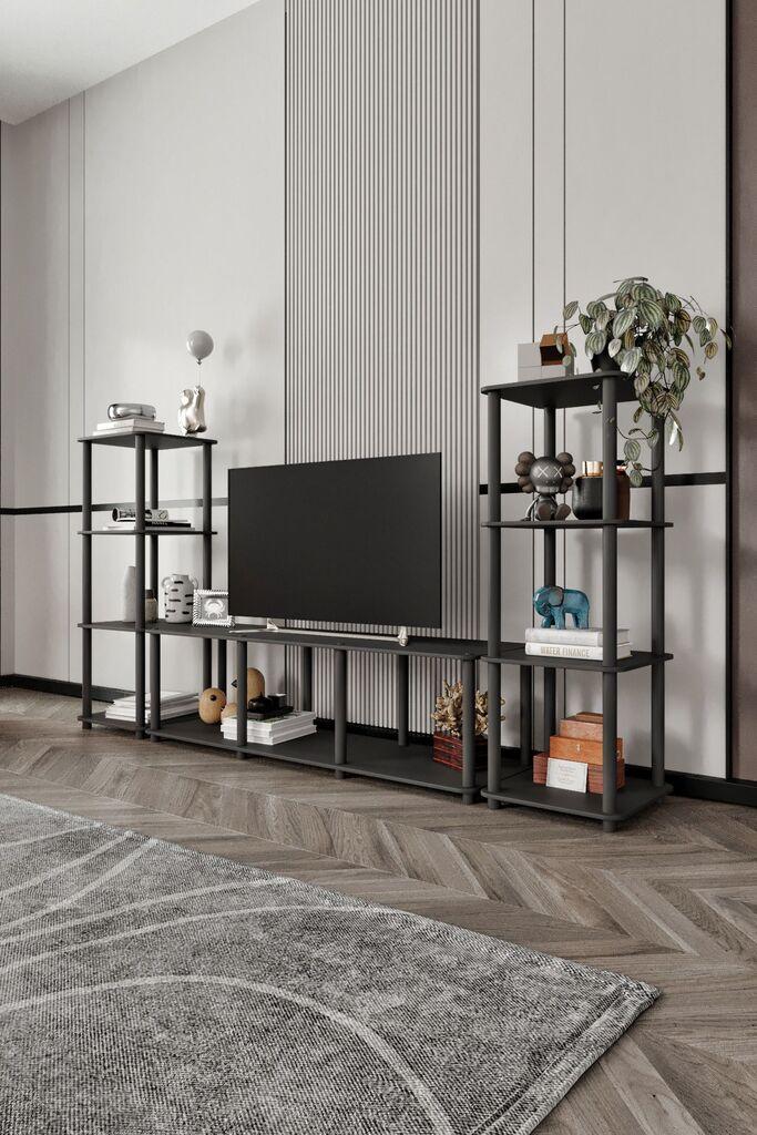 Hanah Kućna TV komoda Grand, 188x106x34 cm, Crna