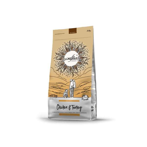 Craftia Natura Hrana za odrasle pse srednjih i velikih rasa, piletina i puretina 2 kg