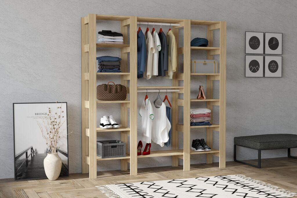 Hanah Home Garderoba City, 161,4x180x33,6 cm, Bež