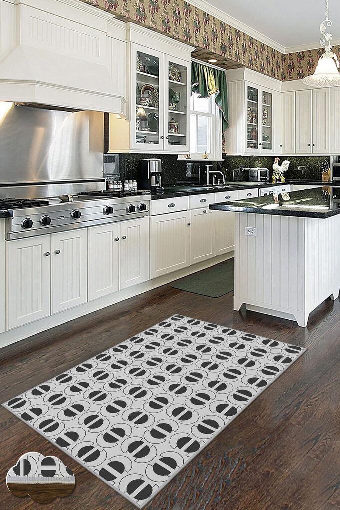 Conceptum Hypnose tepih Wookece199, 80x300 cm, bijelo-crni