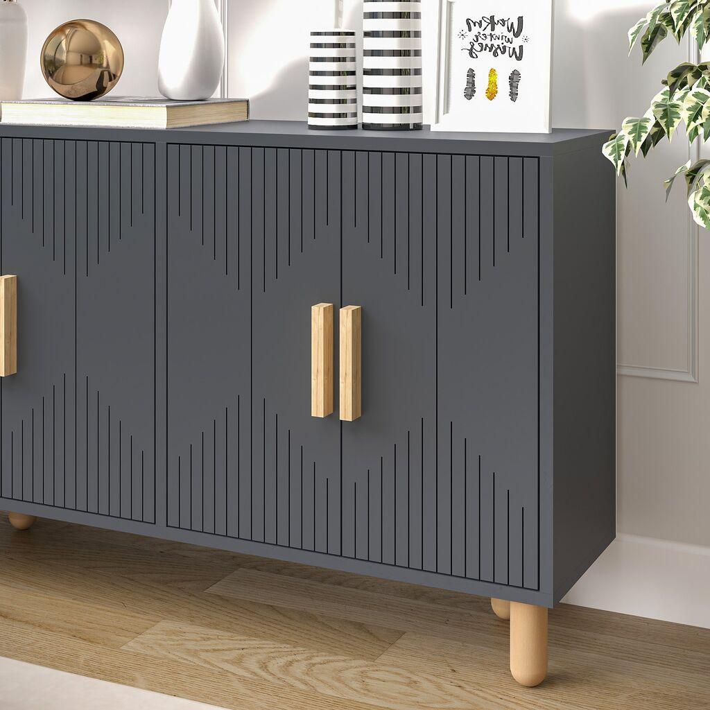 Hanah Kućna konzola Roger, 120x73,6x29,6 cm, Antracit