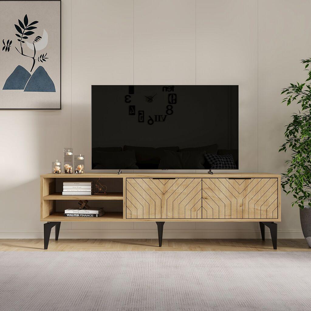 Hanah Home TV komoda Regina, 160x50x29,6 cm, Hrast