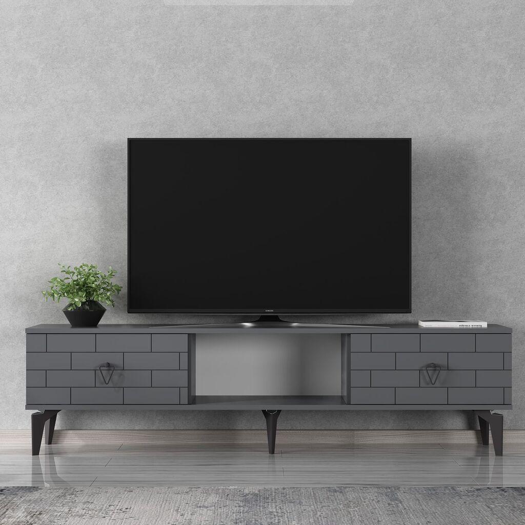Hanah Home TV komoda Varna, 150x44,6x29,6 cm, Antracit