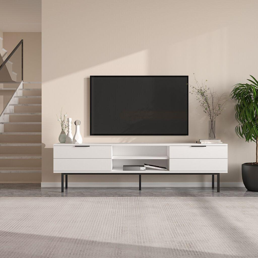 Hanah Home TV komoda Paul, 180x50x29,6 cm, Bijela