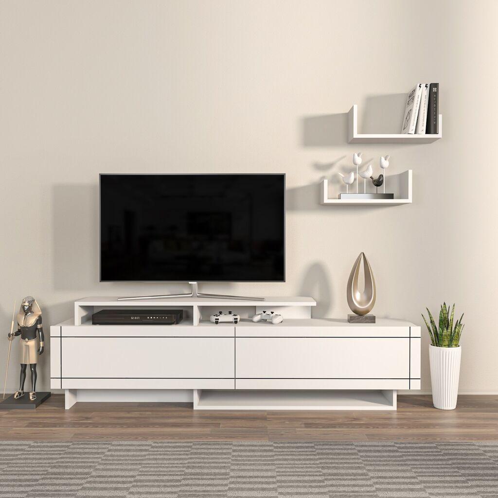 Hanah Home TV komoda Tammy, 180x54x36,8 cm, bijela