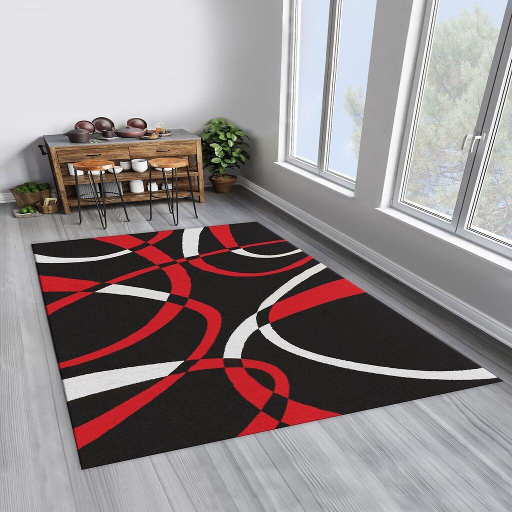 Conceptum Hypnose tepih Woopamuk195, 100x150 cm, crveno-crna