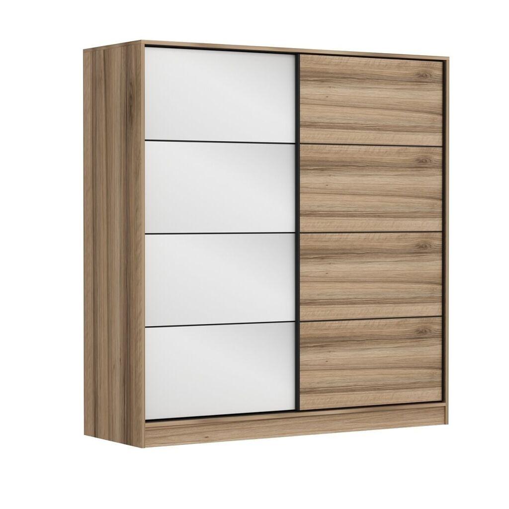 Hanah Home Ormar Kale-7171, 220x210x60 cm, Hrast-bijela