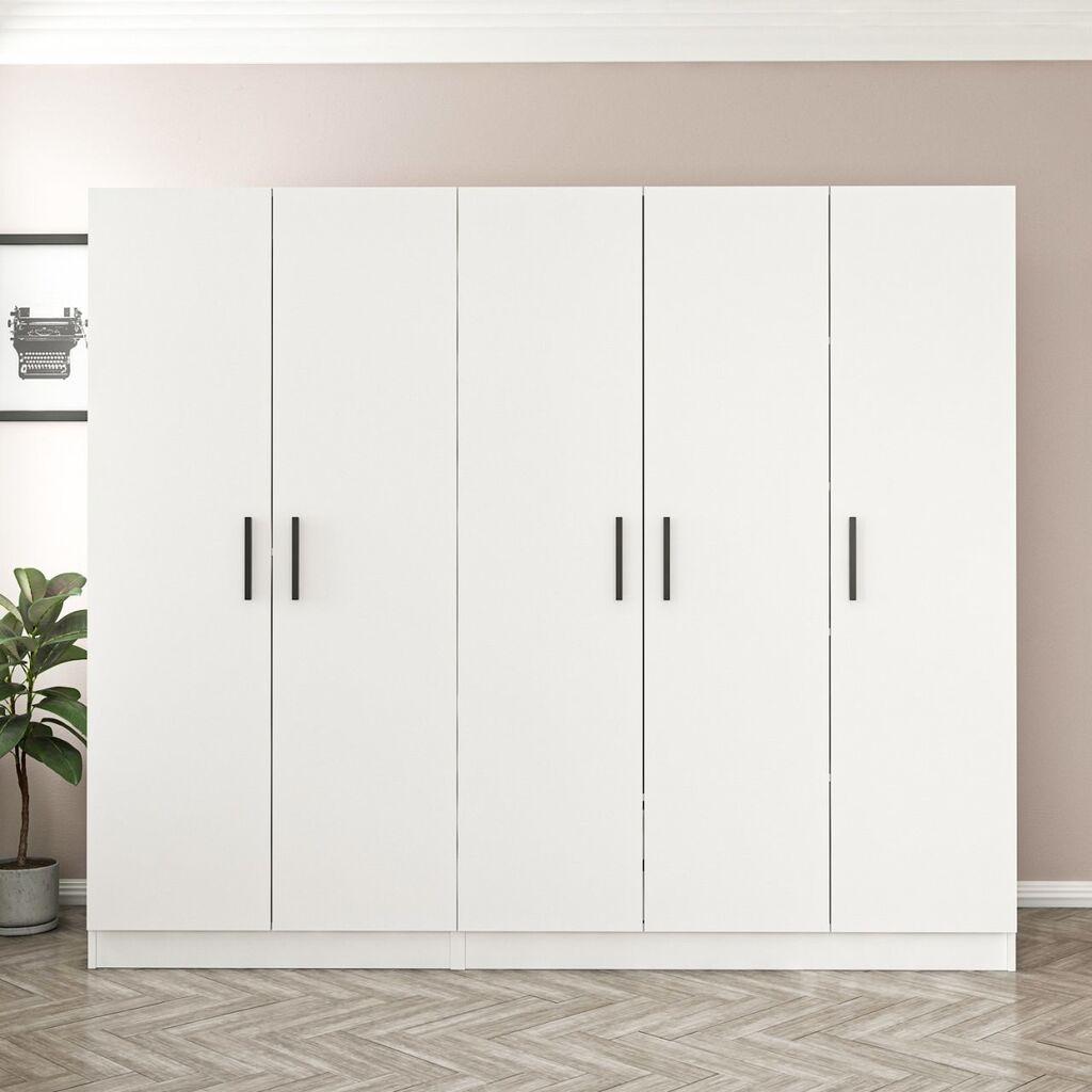 Hanah Home Ormar Kale-3805, 225x210x52 cm, Bijela