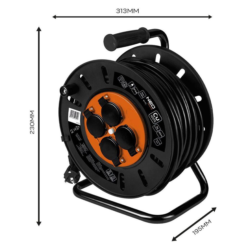 Neo Produžni kabel na kolutu 30m, 3×2.5mm2 90-173