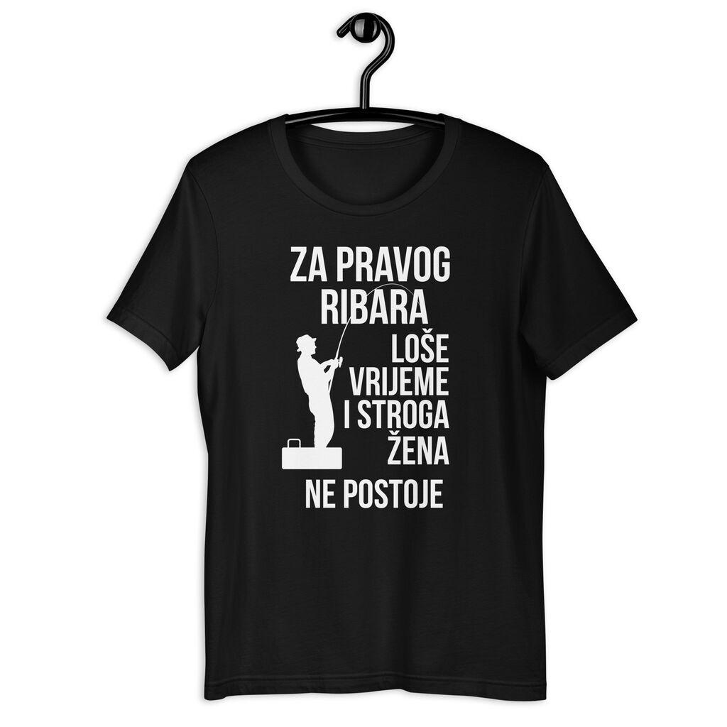 Goatees Muška majica Za Pravog Ribara Loše Vrijeme I Stroga Žena Ne Postoje, Crvena