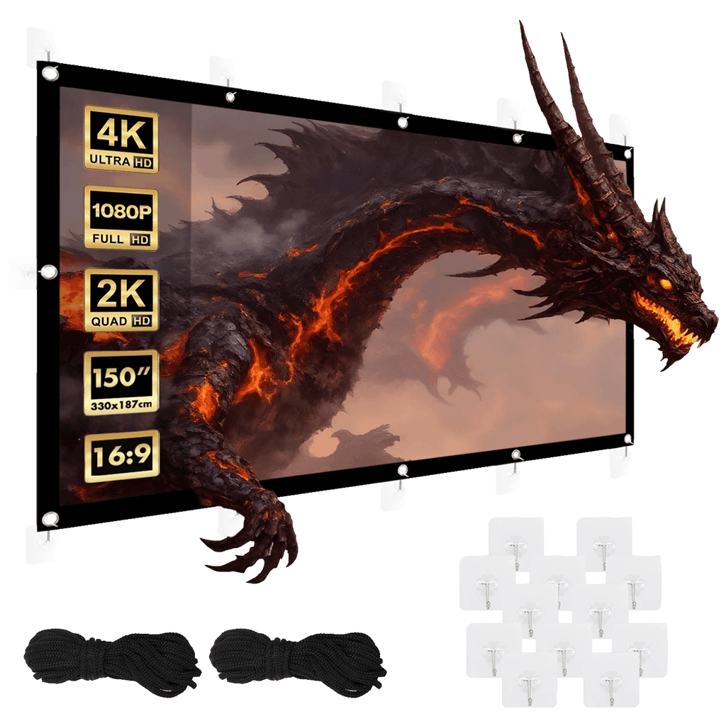 Maclean Platno za projektor, zidno, 330 x 187 cm, 16:9,MC-167