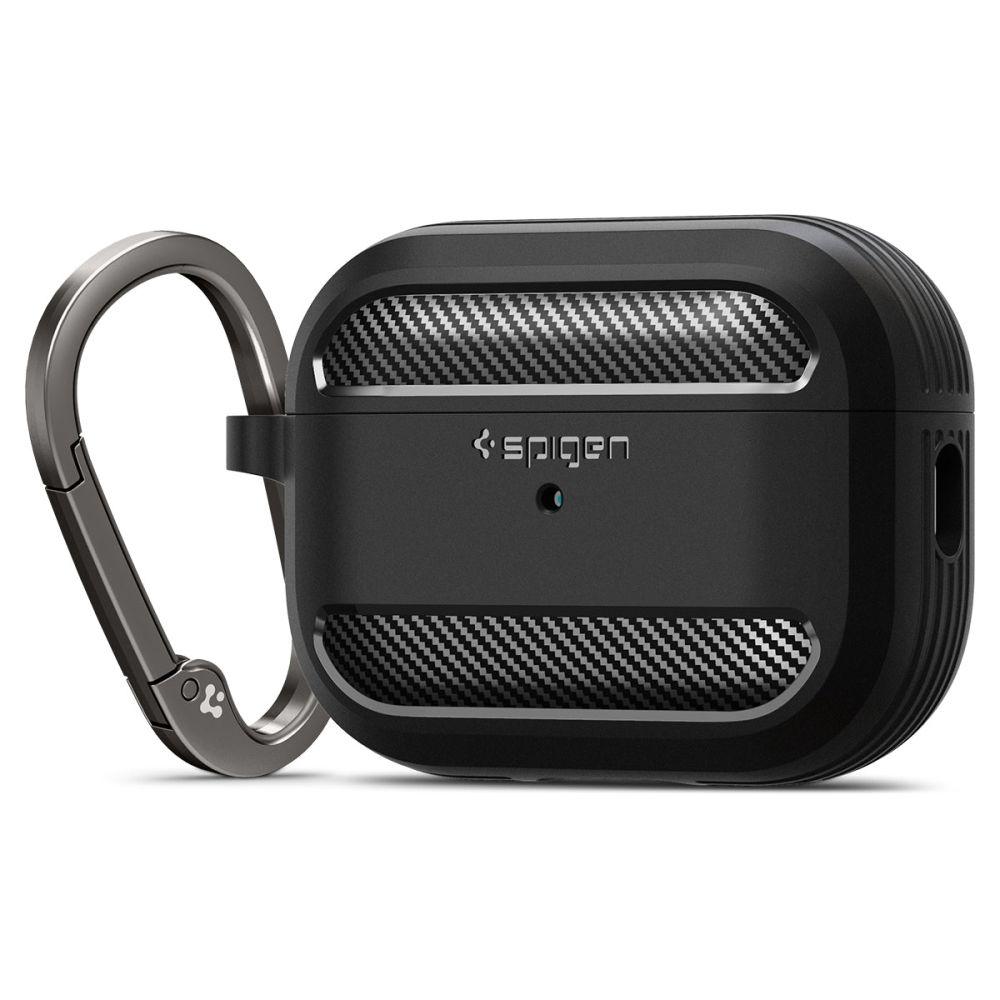 Spigen Zaštitna futrola za Apple Airpods Pro 1/2 Rugged Armor, Crna