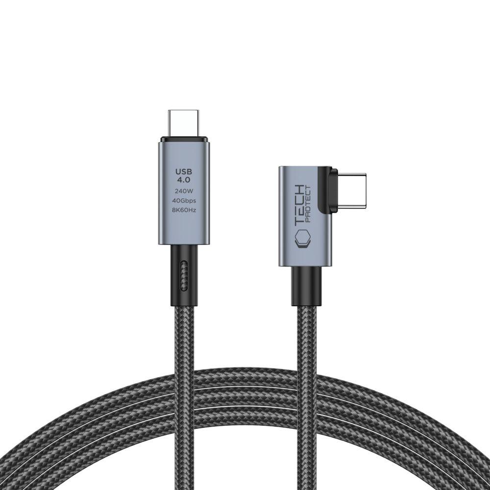 Tech-Protect USB Tip-C kabl Ultraboost Max, USB 4.0, 150cm, Tamnosivi